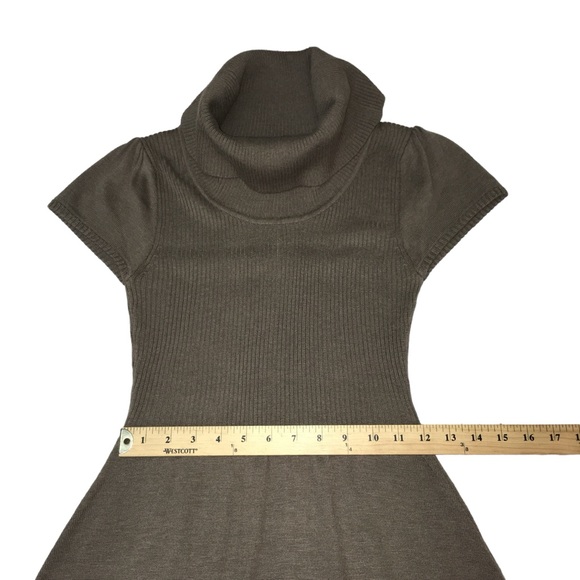 Calvin Klein Brown Cowl Neck Sweater Dress - Women’s Medium - Picture 4 of 15